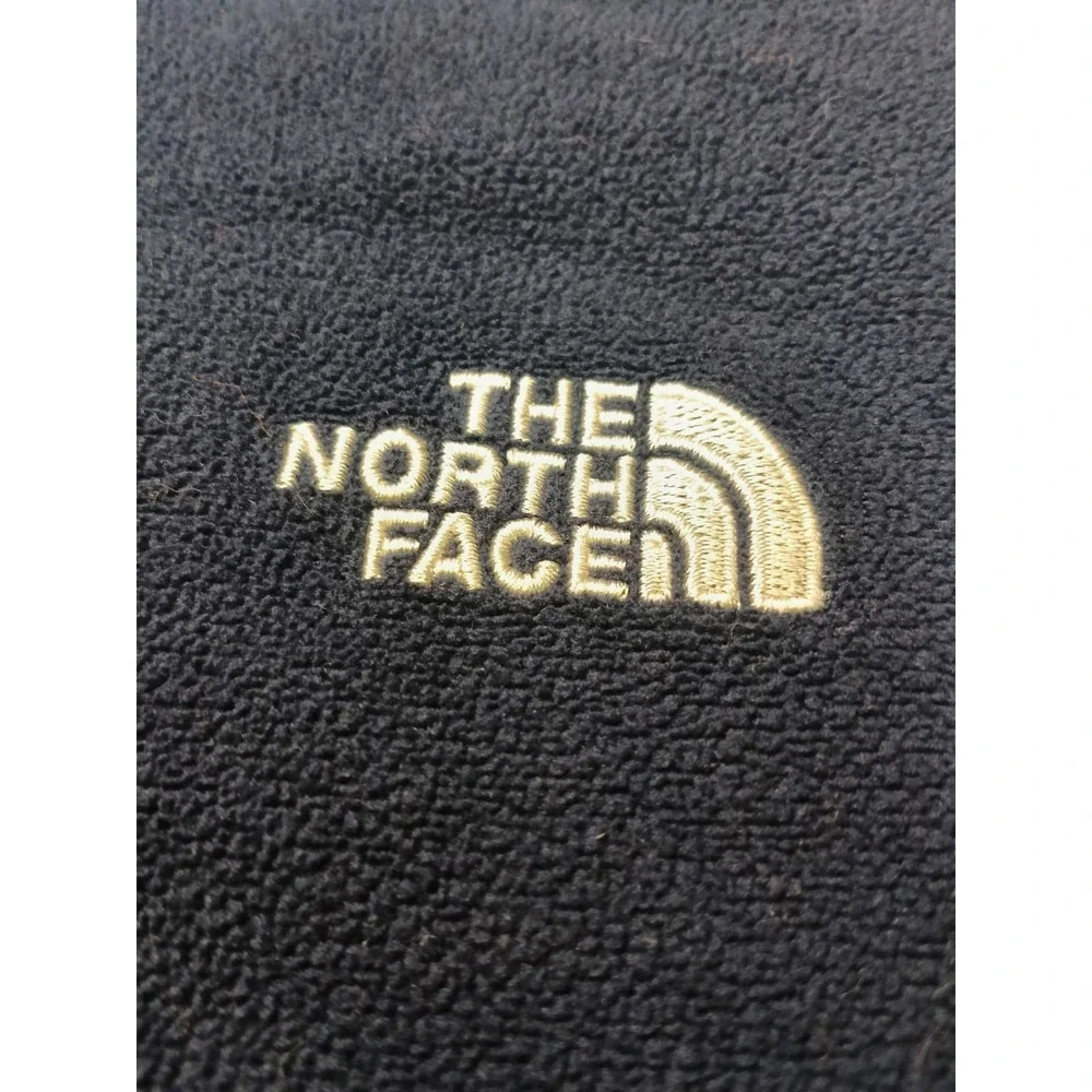 The‎ North Face Fleece Sweatshirt Mens XL Black Logo Quarter Zip Outdoor Winter